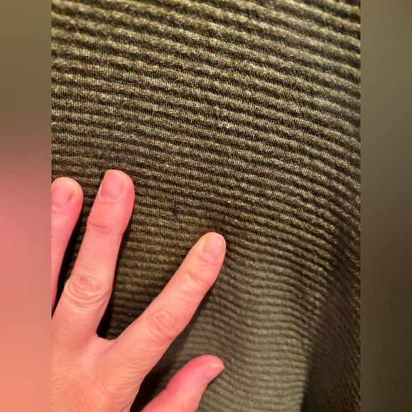 L.L. Bean Men's Forest Green Zip-Up Sweater quilted textured winter - Picture 11 of 13